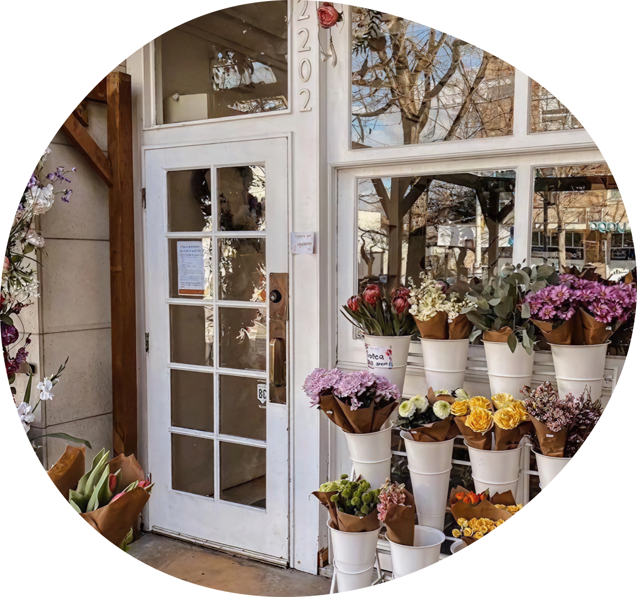 お店の外観の写真